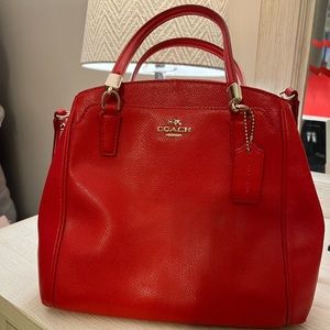Red Coach Bag